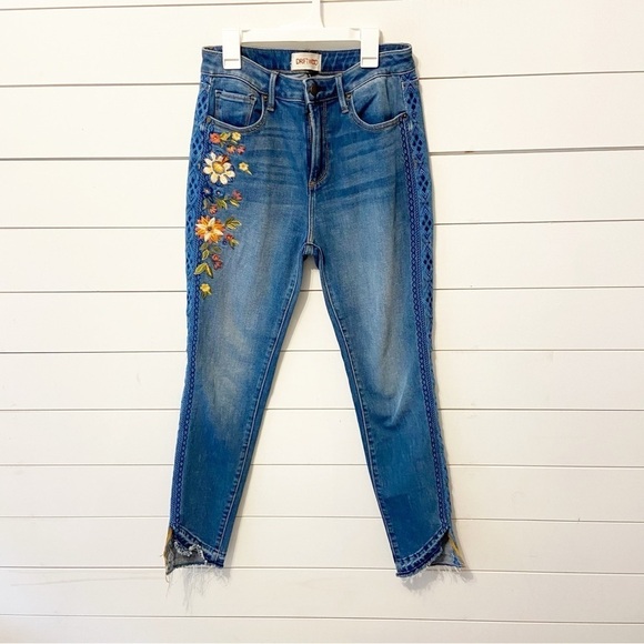 Driftwood- Sundance | Beautiful Embroidered Jackie High Rise Skinny Jeans 27 - Picture 1 of 10